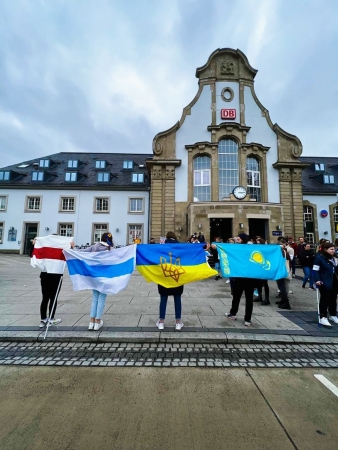 Фрайбург, Акция в поддержку Украины.