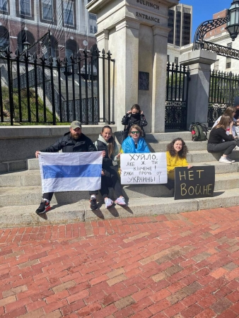 Бостон, США. Против войны в Украине.
