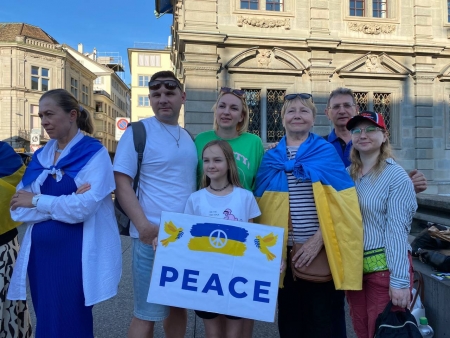 Митинг в Цюрихе против войны в Украине. 18 мая 2022