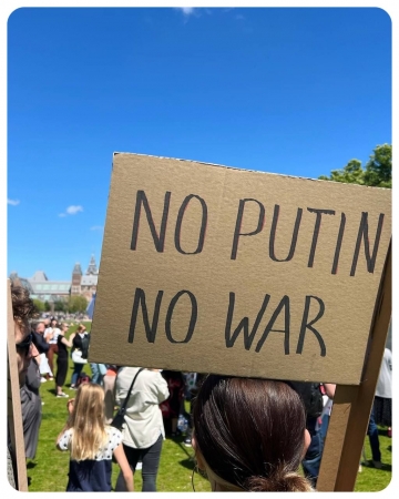 Нет путину, нет войне. Амстердам. 12 июня 2022