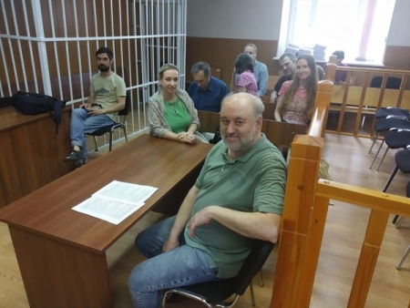 Нодари Хананшвили на суде в Москве.