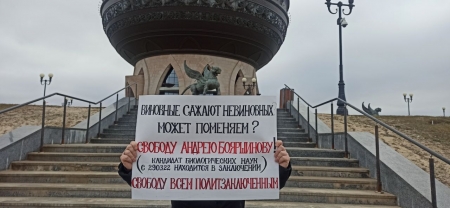 В Казани прошел пикет в поддержку Бояршинова