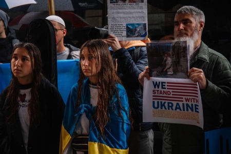 Прекратить убийство украинских детей. Нью-Йорк.