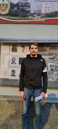 Игорь Белан в отделе полиции «Арбат». Москва.