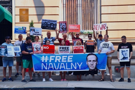 7 сентября акция "Навальный Четверг" в Нью-Йорке