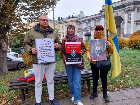Акция в Вильнюсе в поддержку Ольги Смирновой